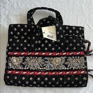 Vera Bradley Classic Black Hanging Organizer Rare! NWT